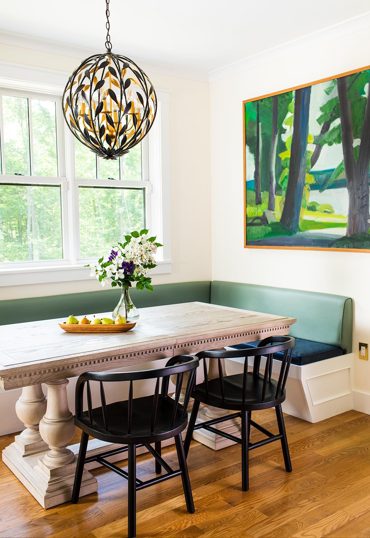 Morgan Architecture modern craftsman dining nook built in banquette