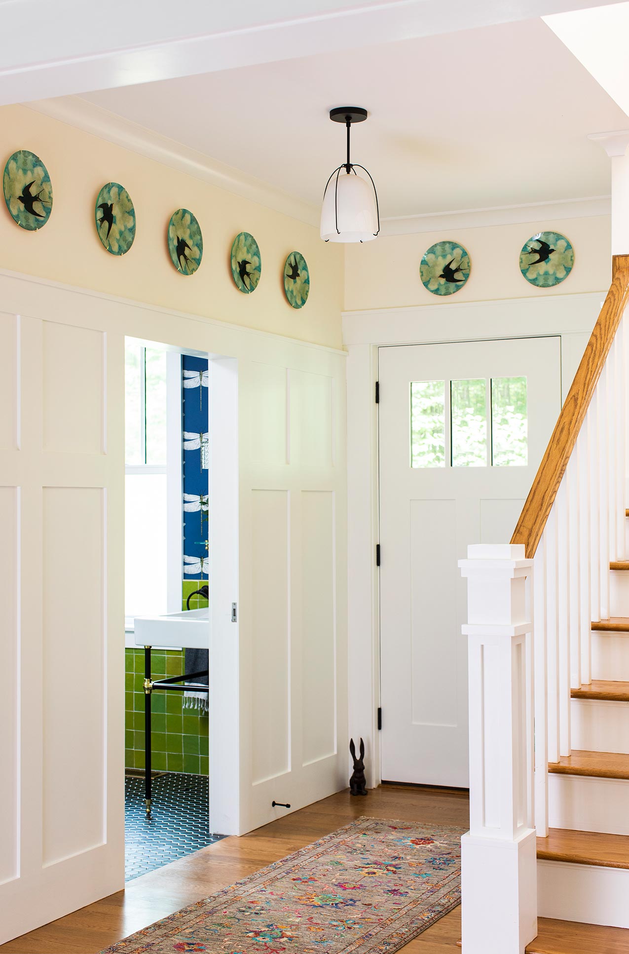 Morgan Architecture modern craftsman entry stair