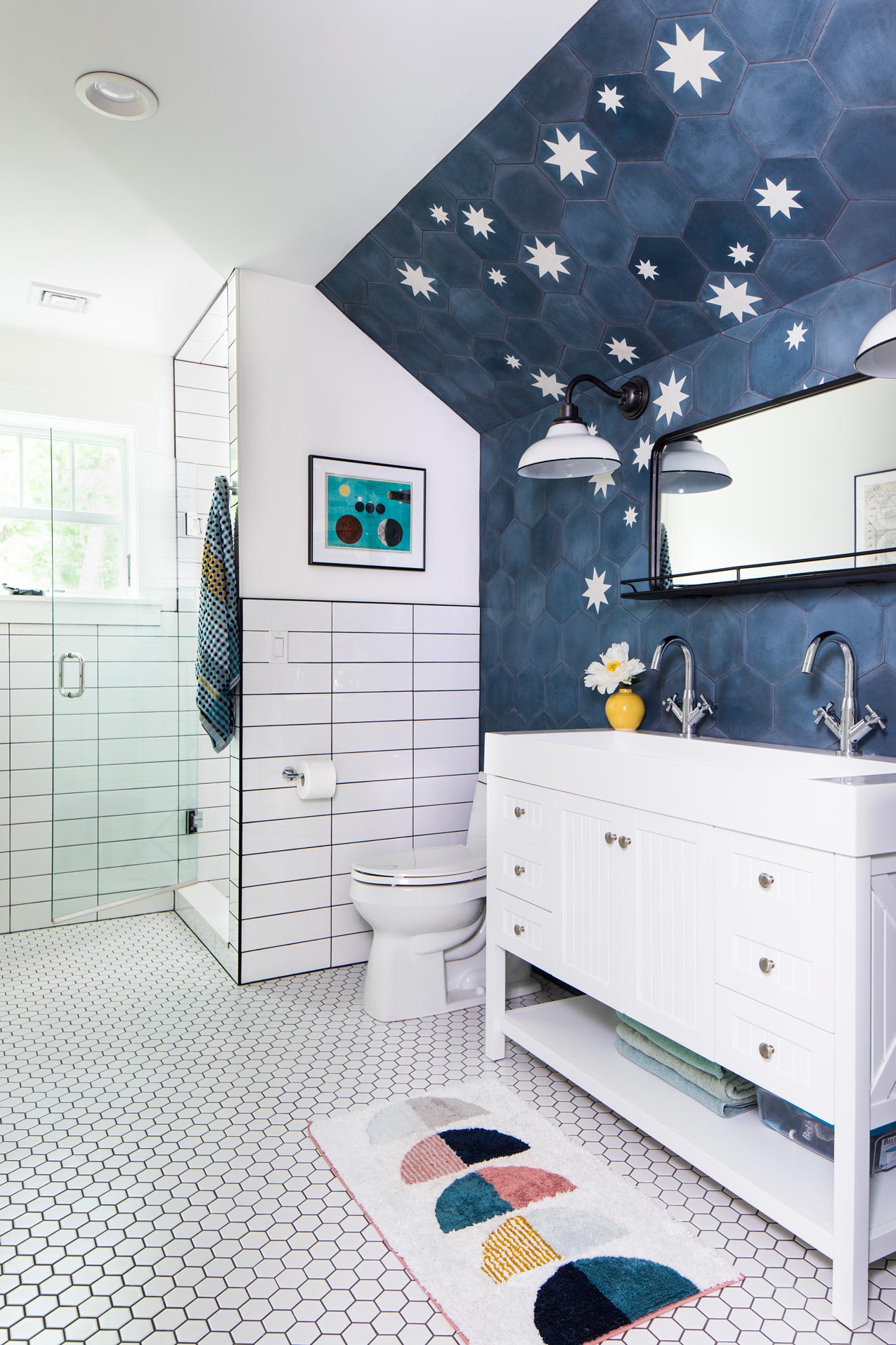 morgan architecture modern craftsman bathroom star tile